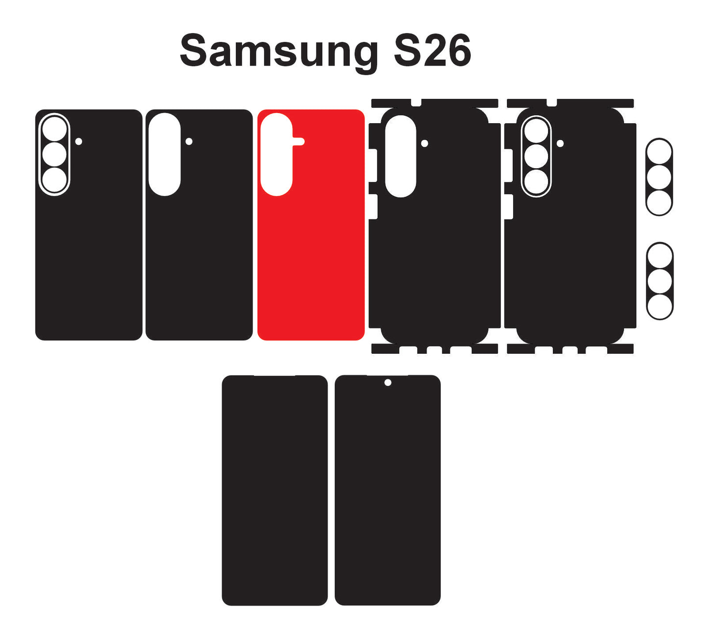 Samsung Galaxy S26 Skin Vector Template Cut Files Svg Dxf Png