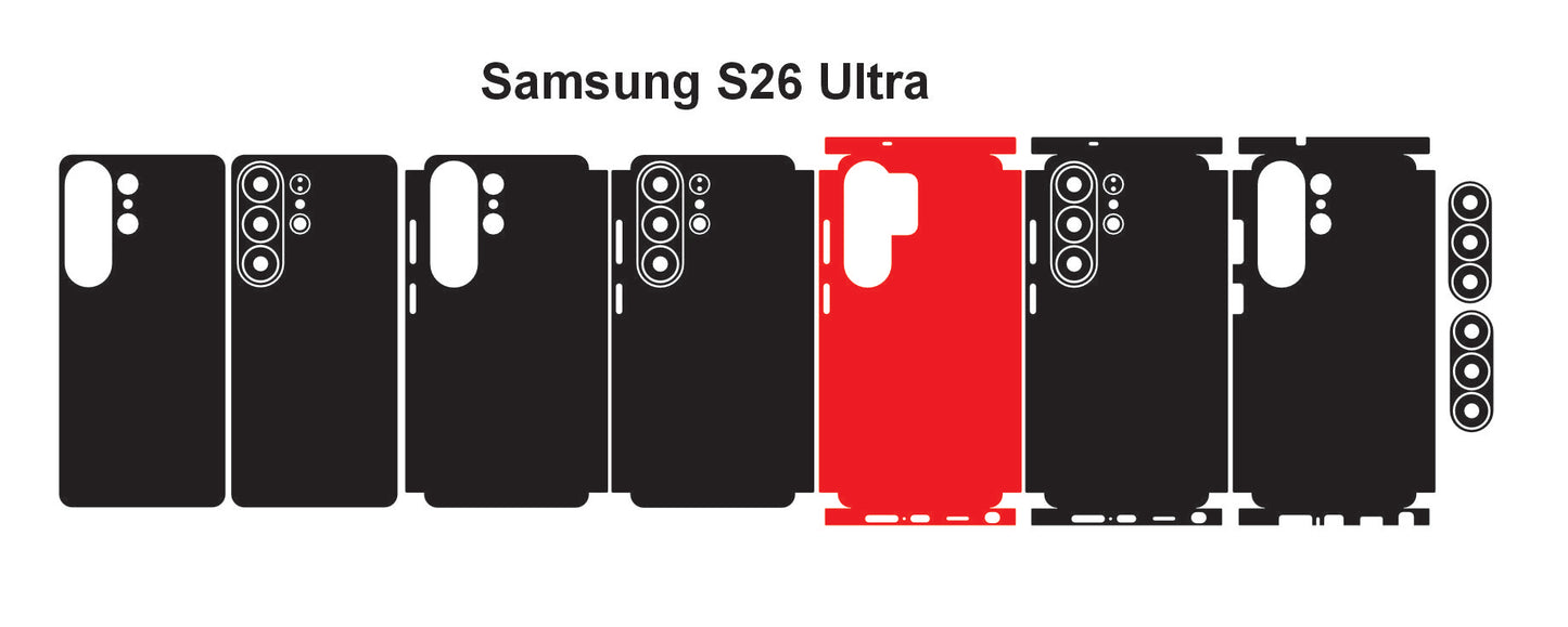 Samsung Galaxy S26 Ultra Skin Vector Template Cut Files Svg Dxf Png