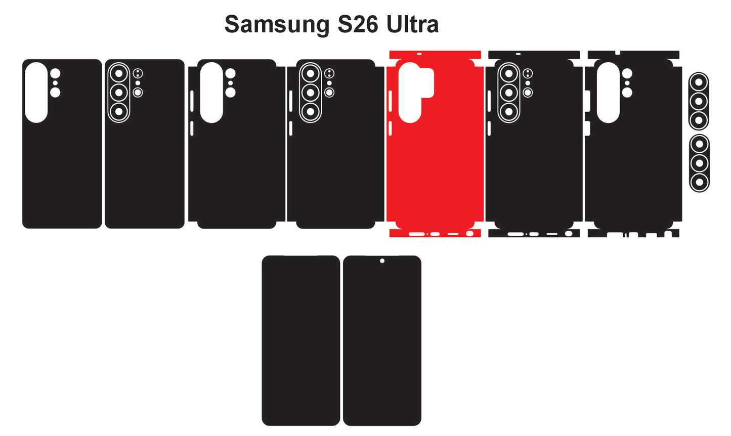 Samsung Galaxy S26 Ultra Skin Vector Template Cut Files Svg Dxf Png