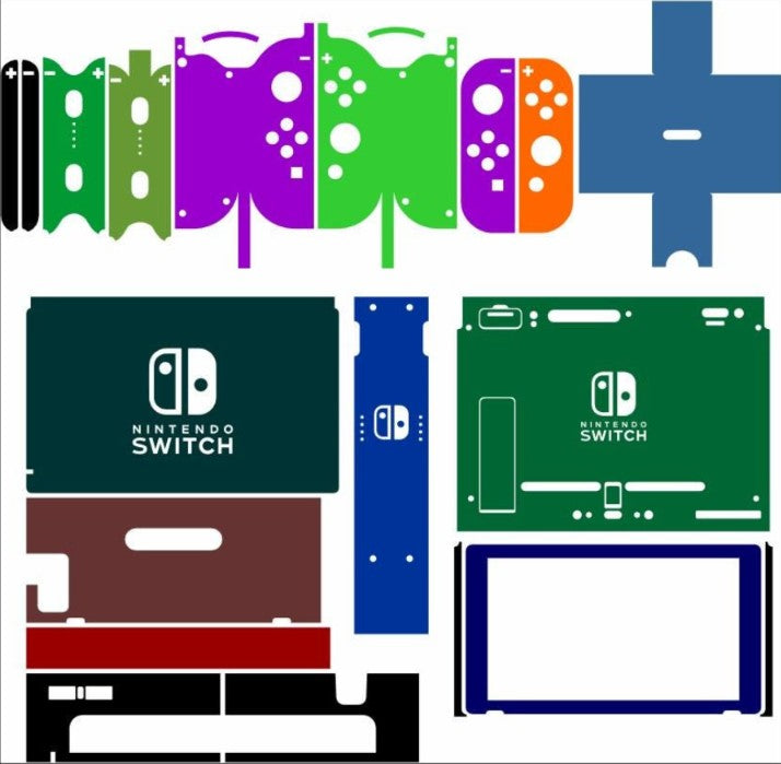 Nintendo Switch Skin Vector Template Cut Files Svg Dxf Ai