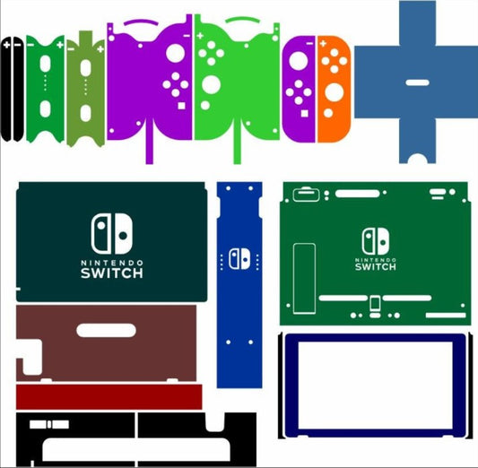 Nintendo Switch Skin Vector Template Cut Files Svg Dxf Ai