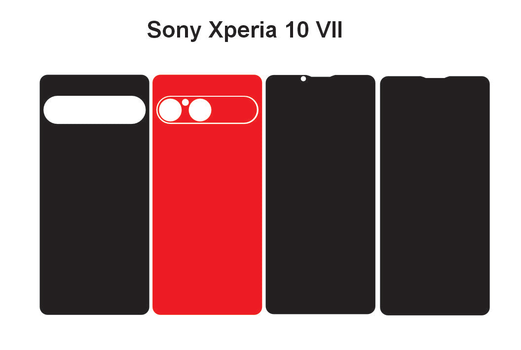 Sony Xperia 10 VII Skin Vector Template Cut Files Svg Dxf Eps