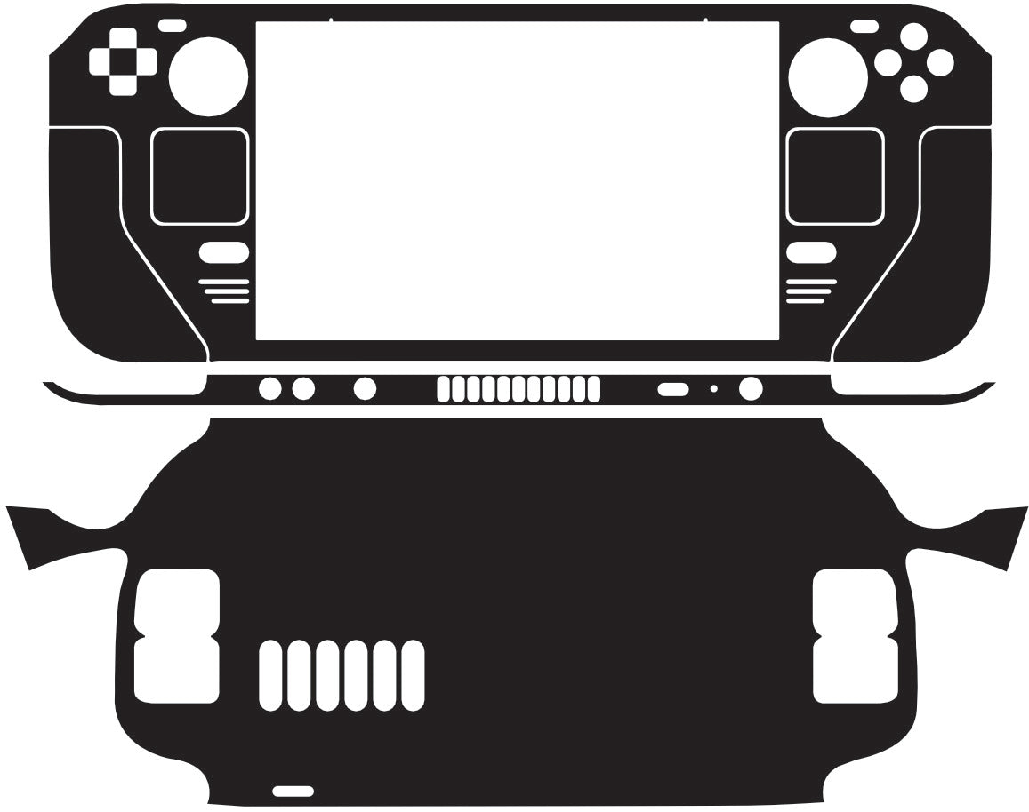 Steam Deck Skin Vector Template Cut files Svg Dxf