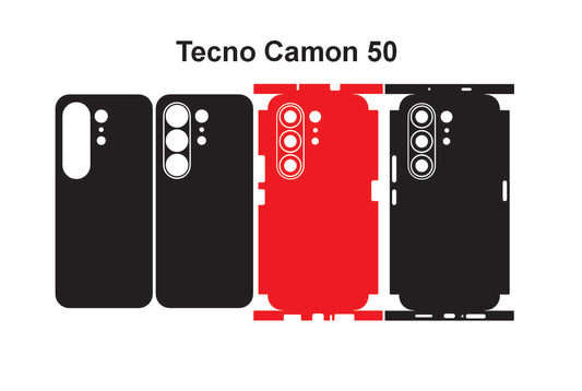 Tecno Camon 50 Skin Vector Template Cut Files Svg Dxf Png