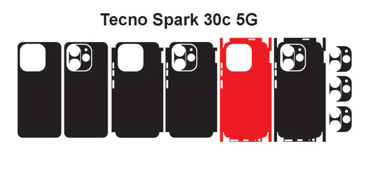 Tecno Spark 30c 5g & 30c Skin Vector Template Cut Files