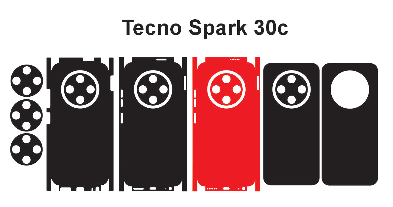 Tecno Spark 30c 5g & 30c Skin Vector Template Cut Files