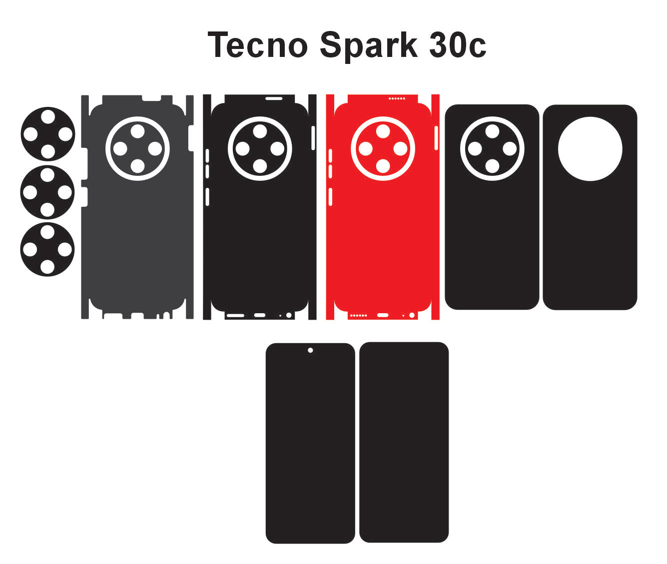 Tecno Spark 30c 5g & 30c Skin Vector Template Cut Files