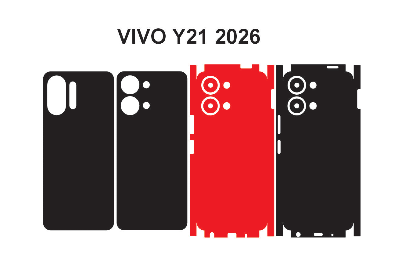 Vivo Y21 2026 Skin Vector Template Cut Files Svg Dxf Png
