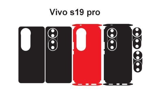 Vivo S19 Pro & S19 Skin Vector Template Cut Files Svg Dxf Eps