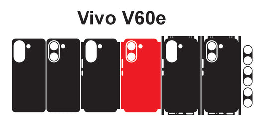 Vivo V60e & V60 Lite 5g Skin Vector Template Cut Files Svg Dxf Eps