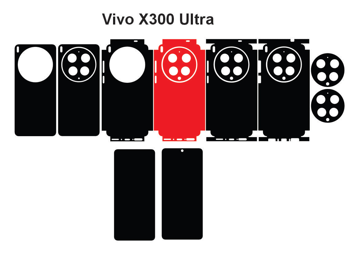 Vivo X300 Ultra Skin Vector Template Cut Files (SVG, DXF, EPS)