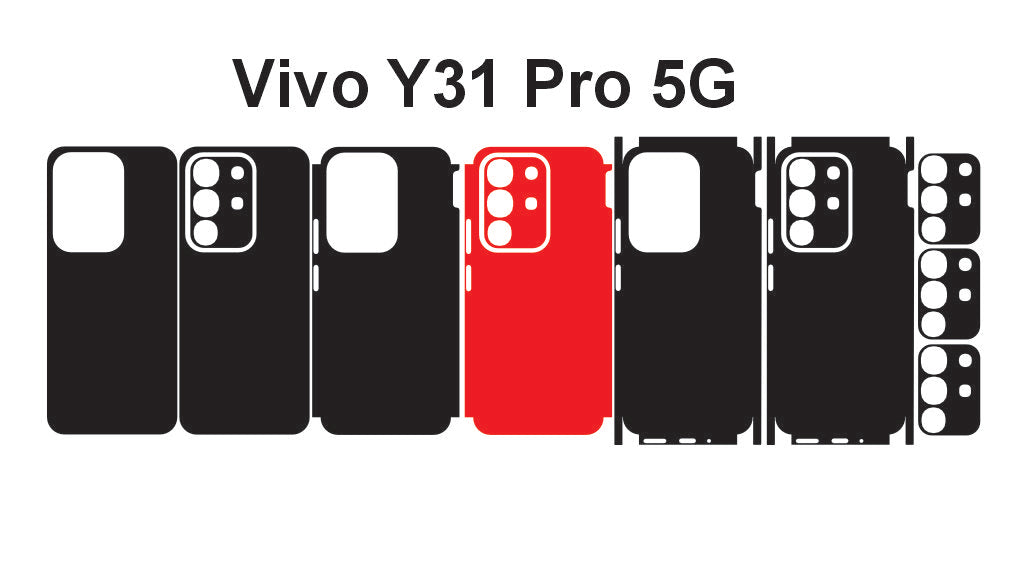 Vivo Y31 Pro & Y31 5g Skin Vector Template Cut Files Svg Dxf Eps