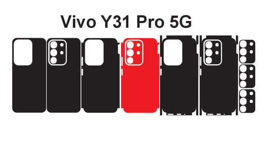 Vivo Y31 Pro & Y31 5g Skin Vector Template Cut Files Svg Dxf Eps