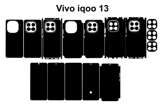 IQOO 13 & Z10 Turbo Skin Vector Template Cut Files Svg Dxf Eps