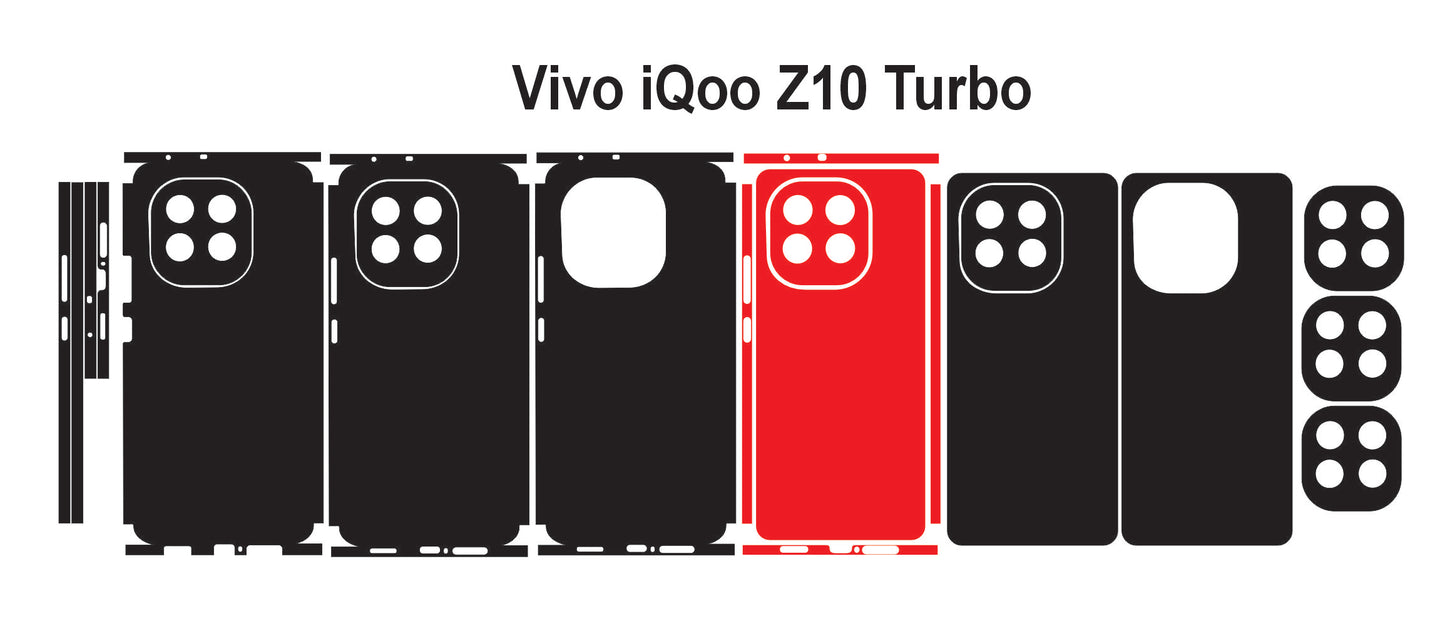 IQOO 13 & Z10 Turbo Skin Vector Template Cut Files Svg Dxf Eps