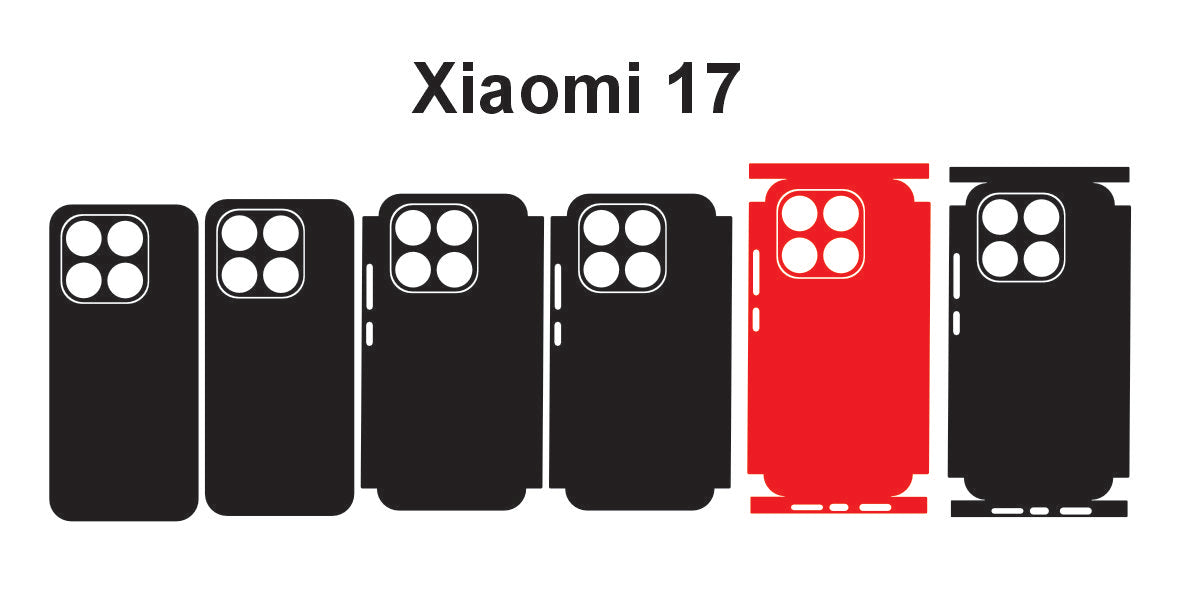 Xiaomi 17 & Poco M7 Pro 5g Skin Vector Template Cut files Dxf Svg Eps