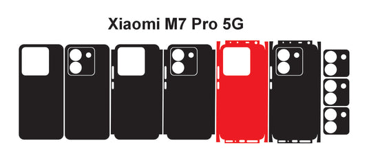 Xiaomi 17 & Poco M7 Pro 5g Skin Vector Template Cut files Dxf Svg Eps
