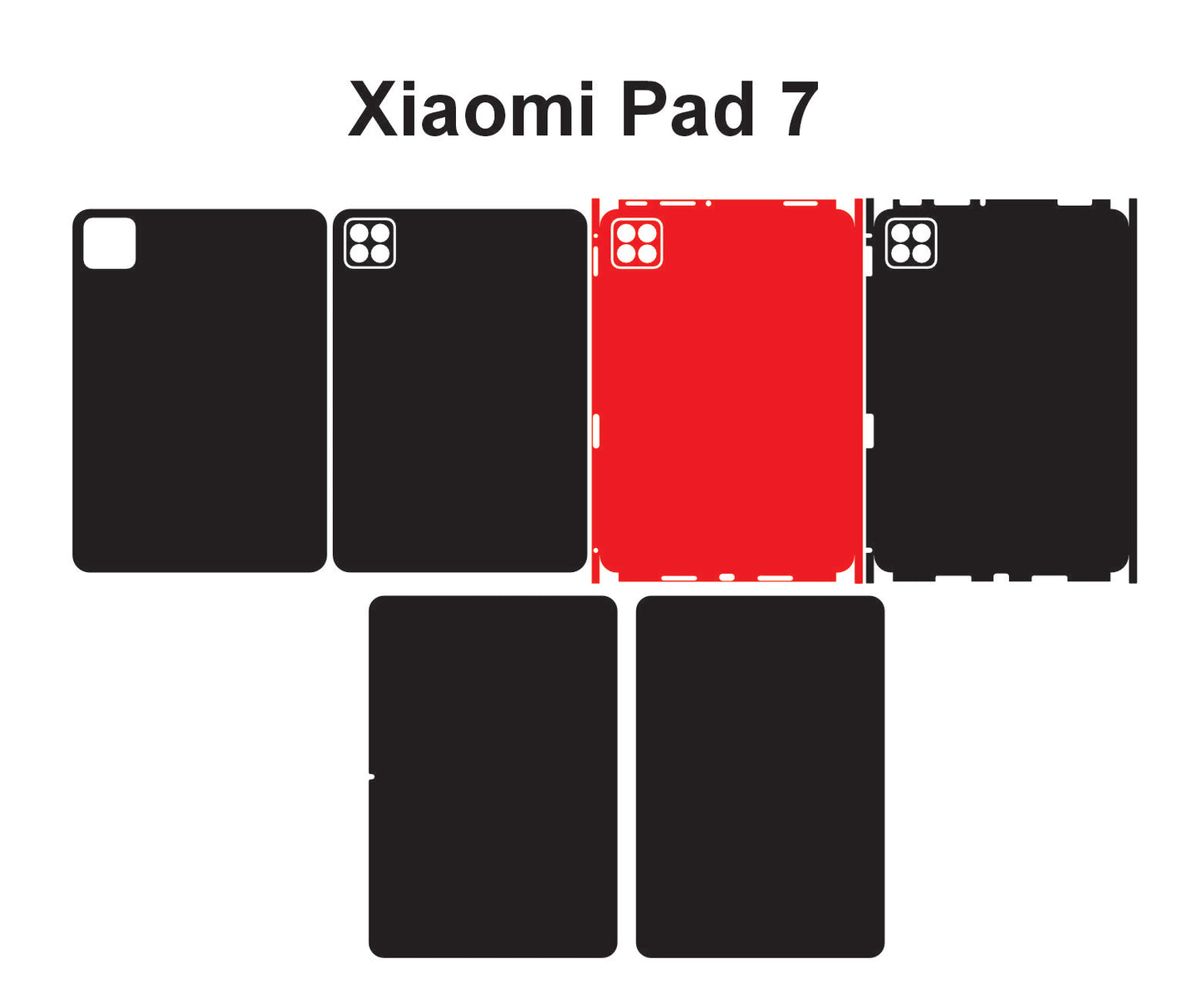 Xiaomi Pad 7 Skin Vector Template Cut Files Svg Dxf Png