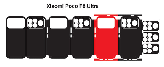 Xiaomi Poco F8 Ultra & Pro Skin Vector Template Cut Files Svg Dxf Png