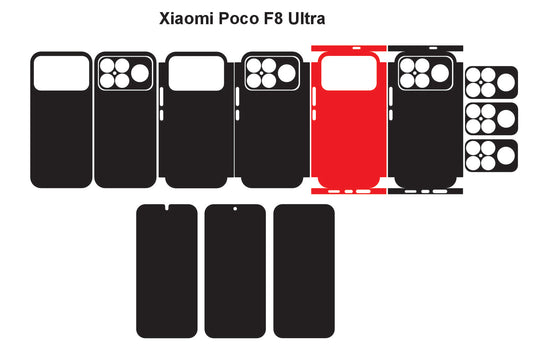 Xiaomi Poco F8 Ultra & Pro Skin Vector Template Cut Files Svg Dxf Png