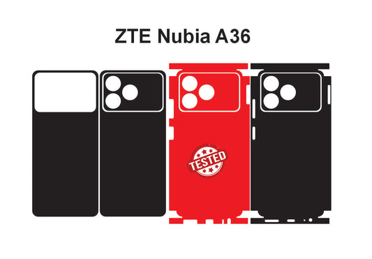 ZTE Nubia A36 Skin Vector Template Cut Files Svg Dxf Png