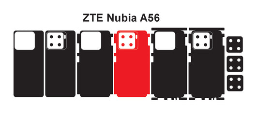 ZTE Nubia A56 Skin Vector Template Cut Files Svg Dxf Png