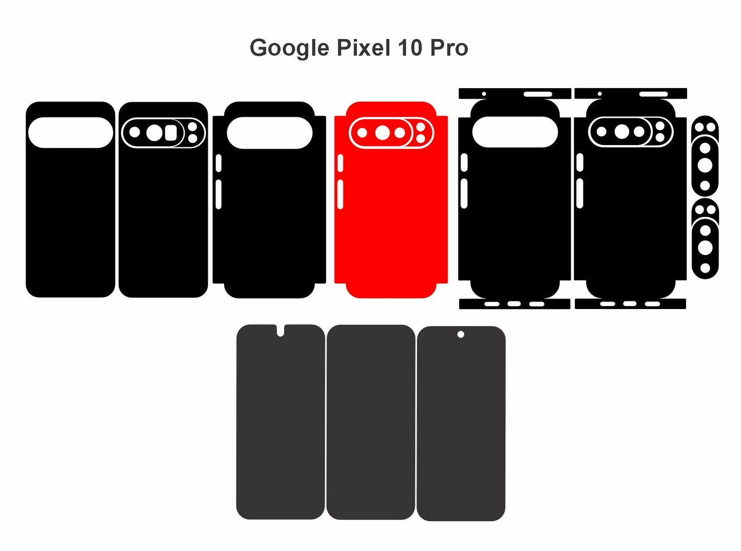 Google Pixel 10,10Pro,10XL Series Bundle Templates Vector Cut Files Svg Dxf