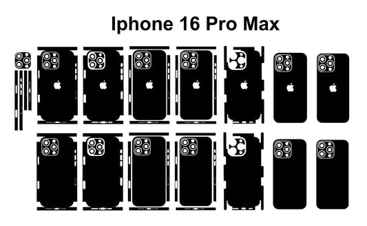 iPhone 16 Pro Max Skin Vector Files: Customizable Phone Decal (Digital Download)