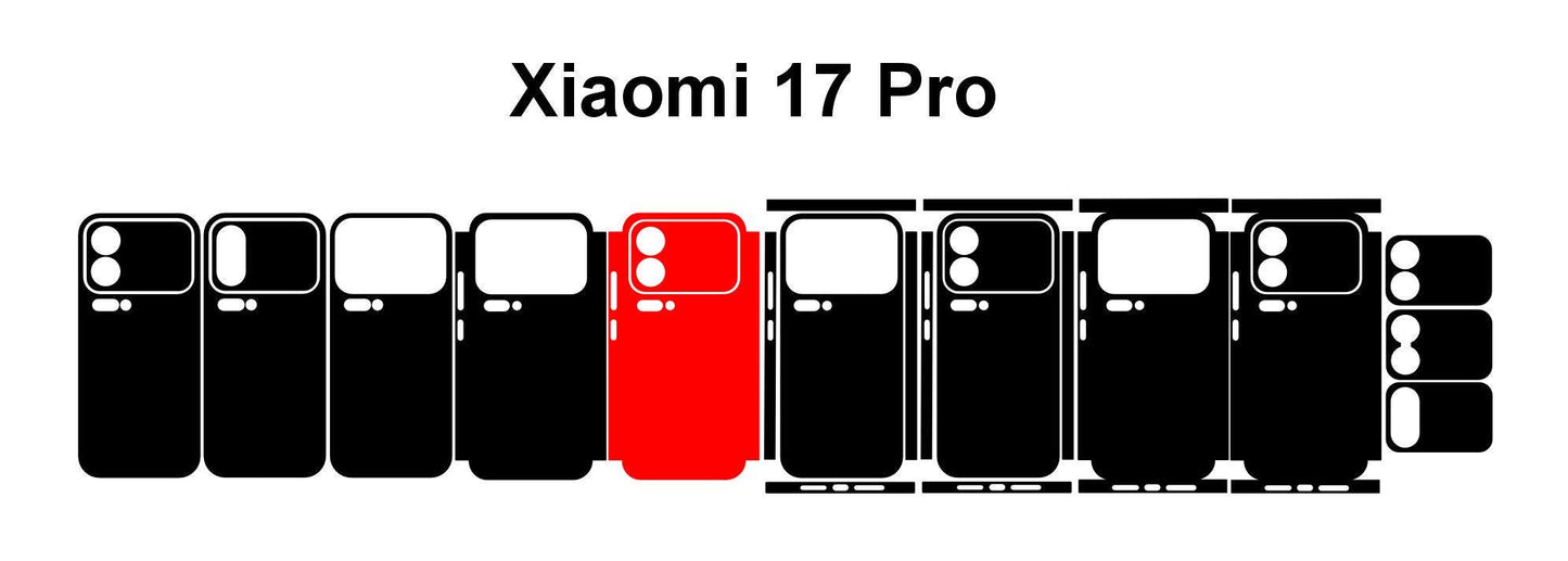 Xiaomi 17 Pro Max & Pro Case Template SVG DXF PNG Cut Files (Digital Download)