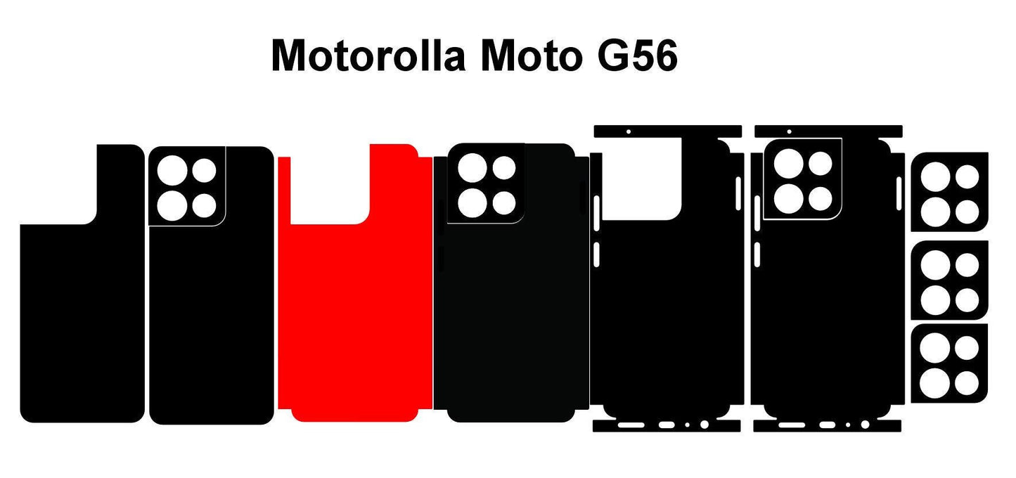 Motorola G96 & G56 Skin Vector Template Cut Files Svg Dxf Png Digital Downloads