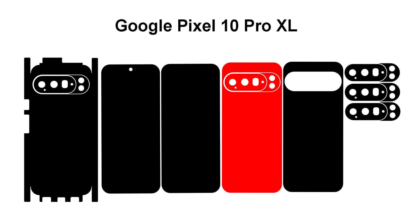 Google Pixel 10,10Pro,10XL Series Bundle Templates Vector Cut Files Svg Dxf