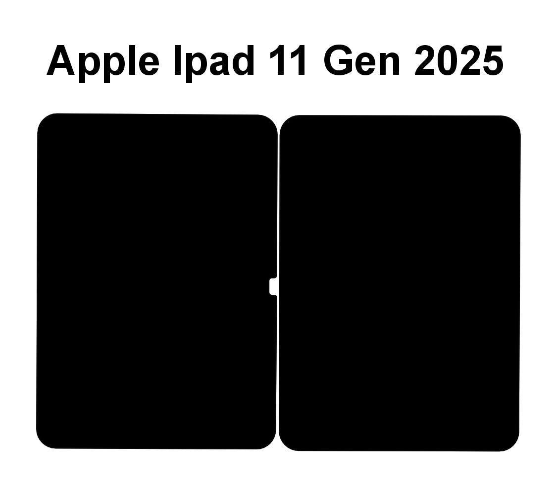 iPad 11-inch Skin Template Cut Files: 2025 Vector Design (A16 iPad Decals & Wraps)