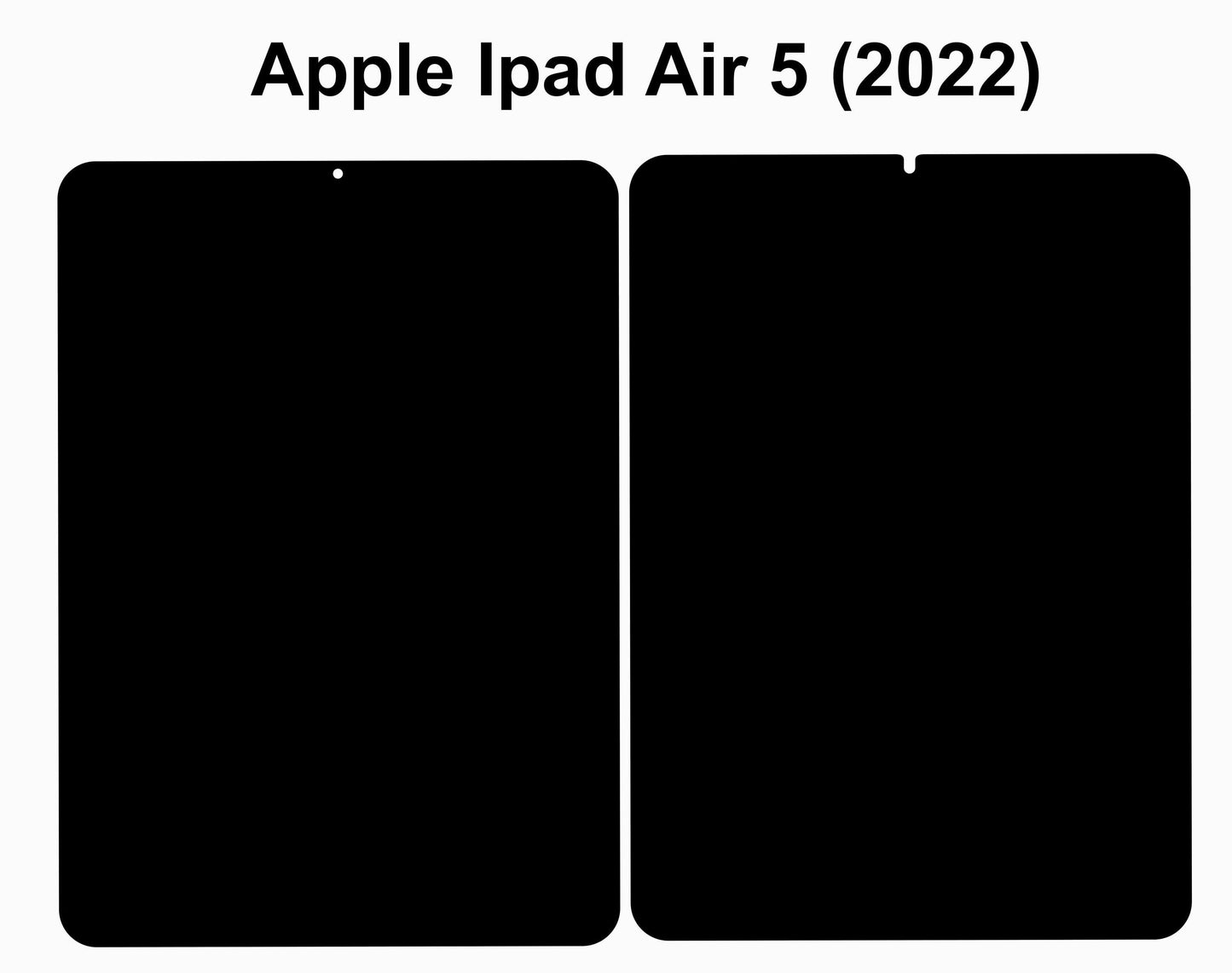 Apple iPad Air 5 (2022) 5th gen Vector Cut Templates Svg Dxf Digital Download