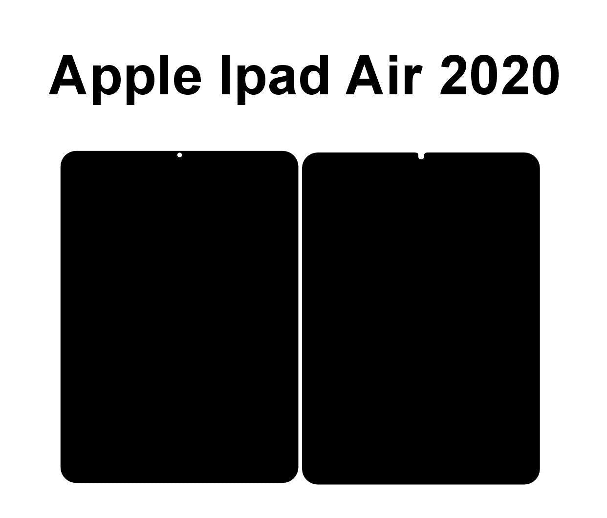 iPad Air 4 (2020) Cut Files: Case Template & Screen Protector (SVG/DXF Digital Download)