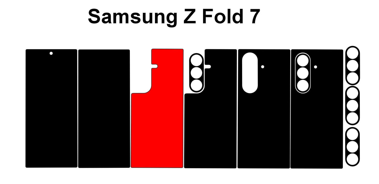 Galaxy Z Fold 7 Phone Case Template: DIY Decal Skin Design (Digital Download)