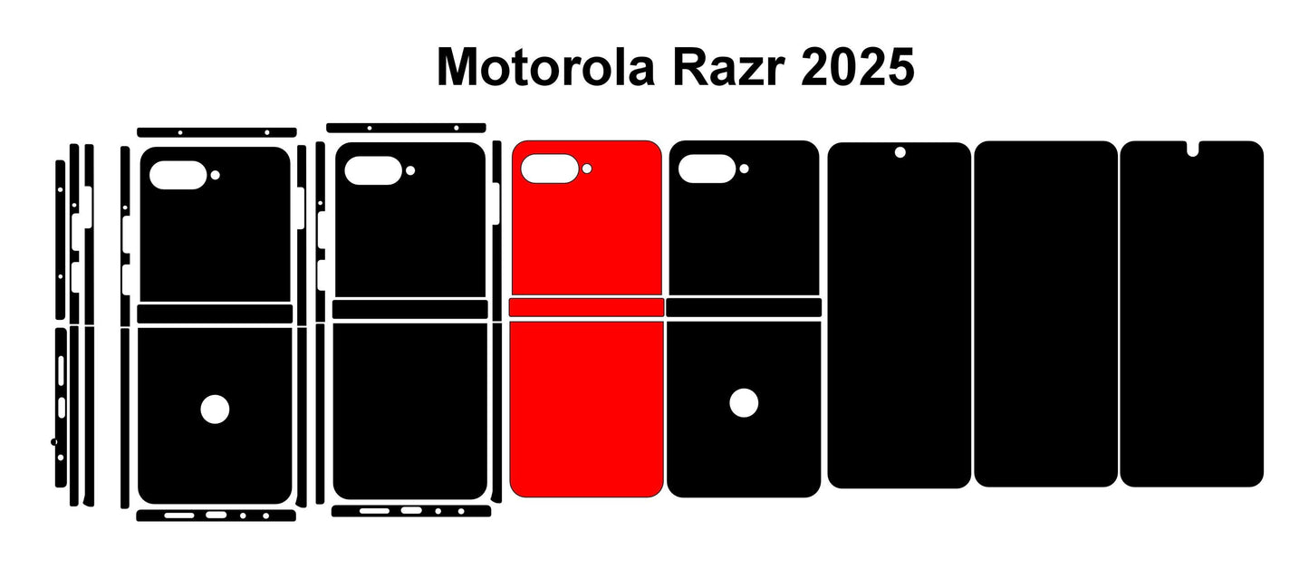 Motorola Razr 2025 Skin Template: SVG Cut Files (Digital Download)