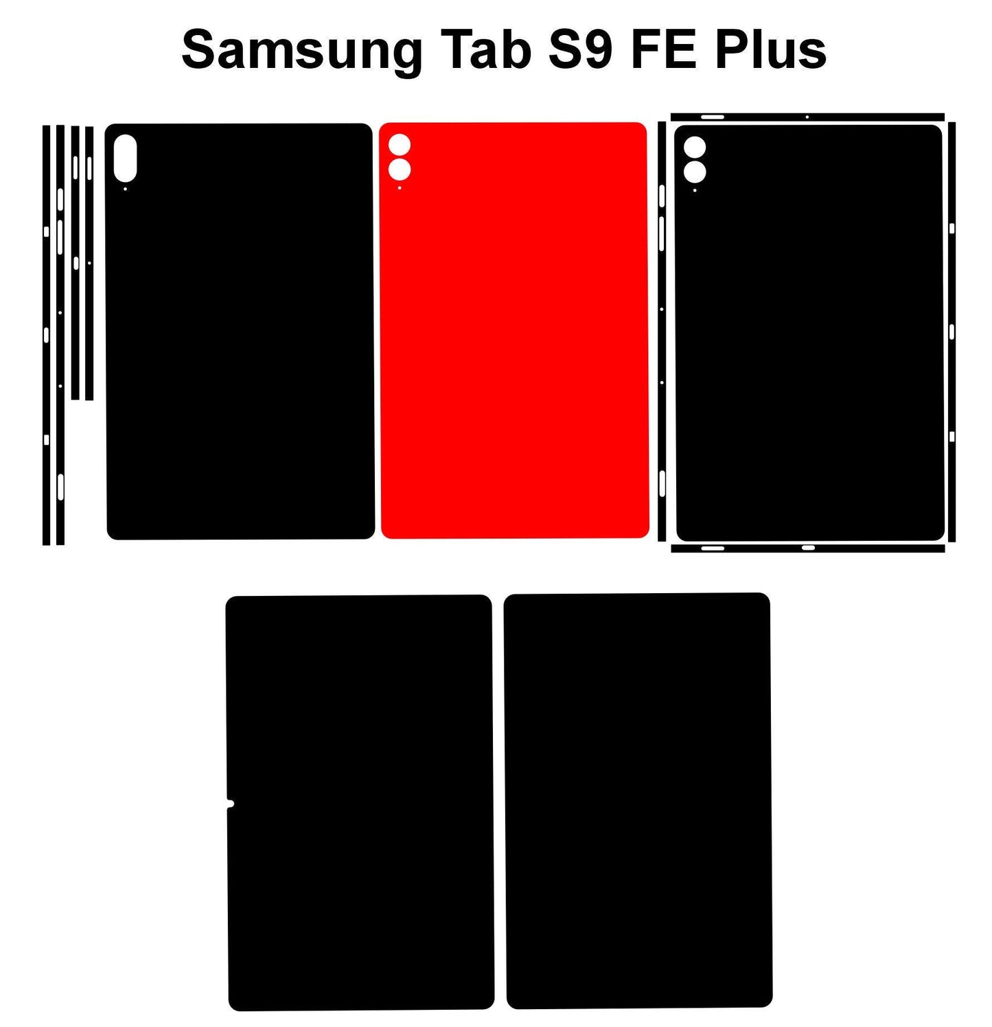 Galaxy Tab S9 FE Plus Vinyl Skin Pattern: DIY Tablet Cover Cutting File