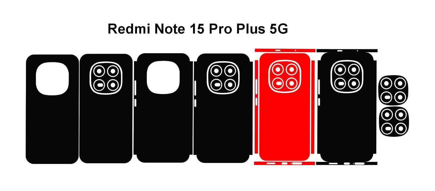 Xiaomi Redmi Note 15, Pro,Plus SVG Cut File Phone Case Template (Digital Download)