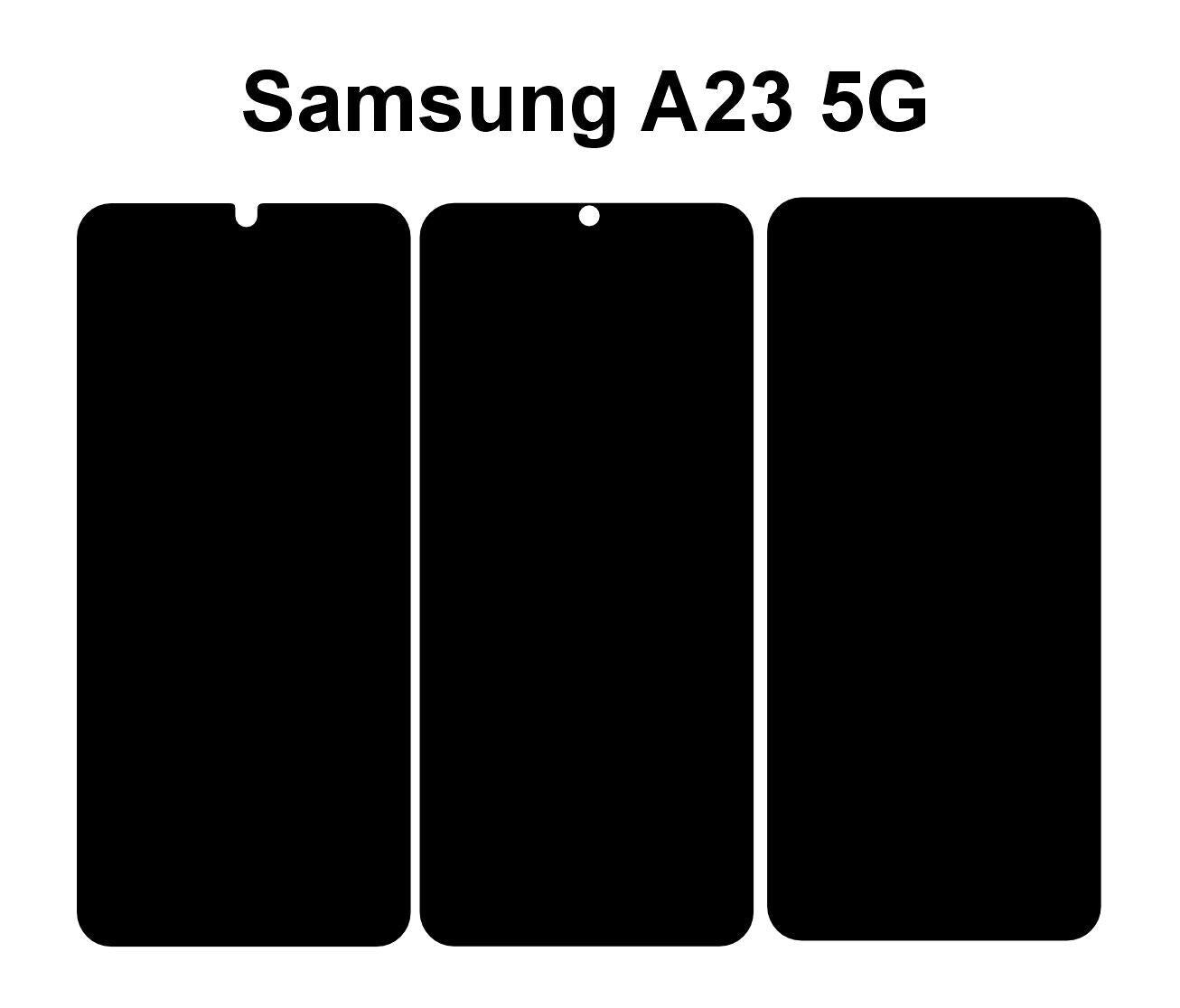 Samsung Galaxy A73 5G & A23 5G Skin Template: Cricut, Silhouette Vector File