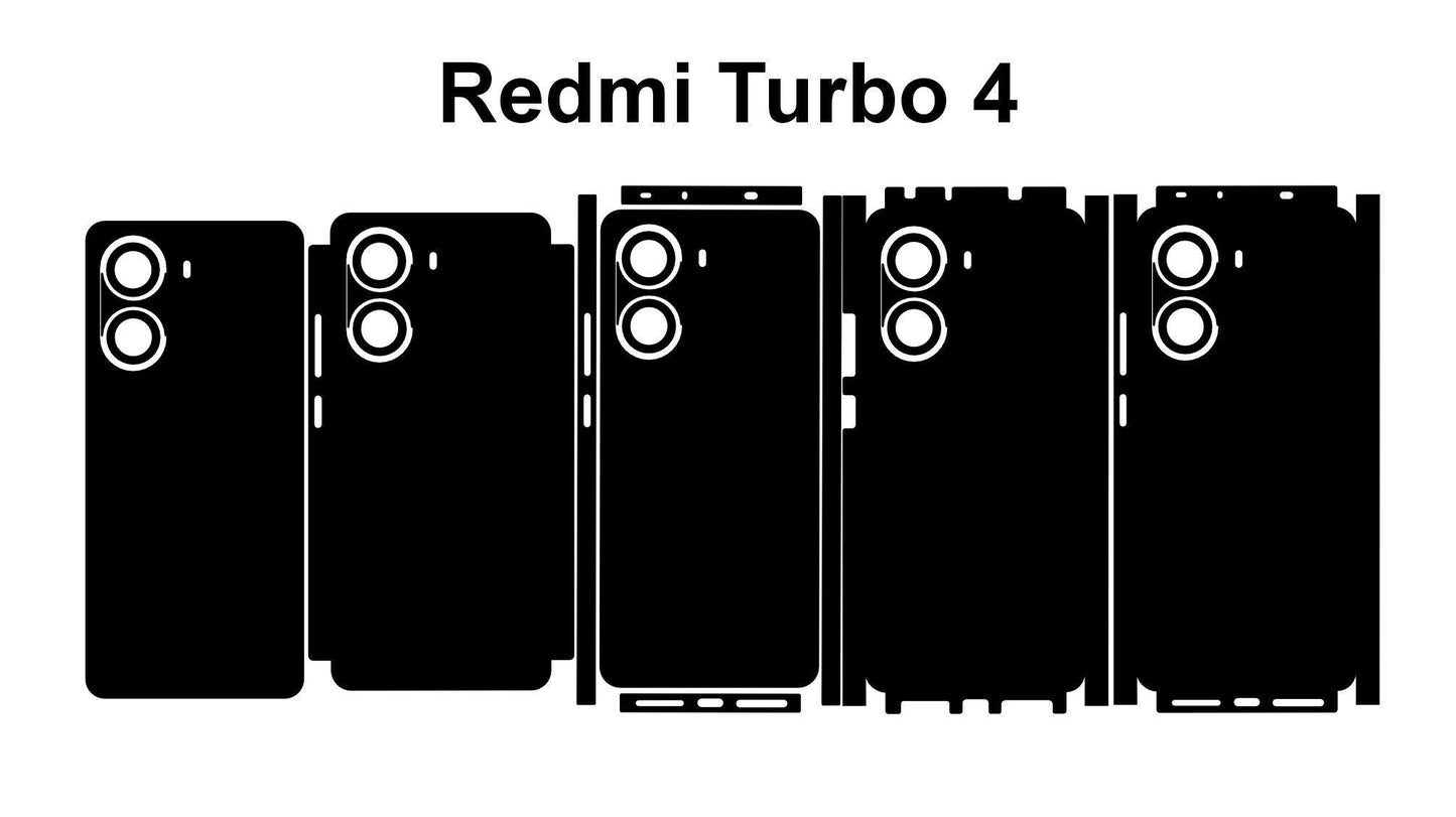 Xiaomi Redmi Turbo 4 pro & 4 Skin Vector Cut Files (SVG DXF PNG)