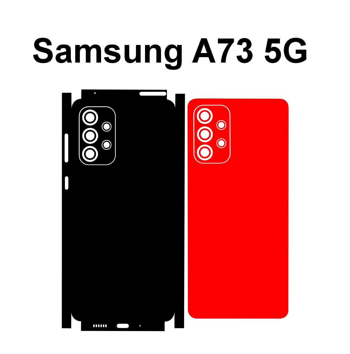 Samsung Galaxy A73 5G & A23 5G Skin Template: Cricut, Silhouette Vector File