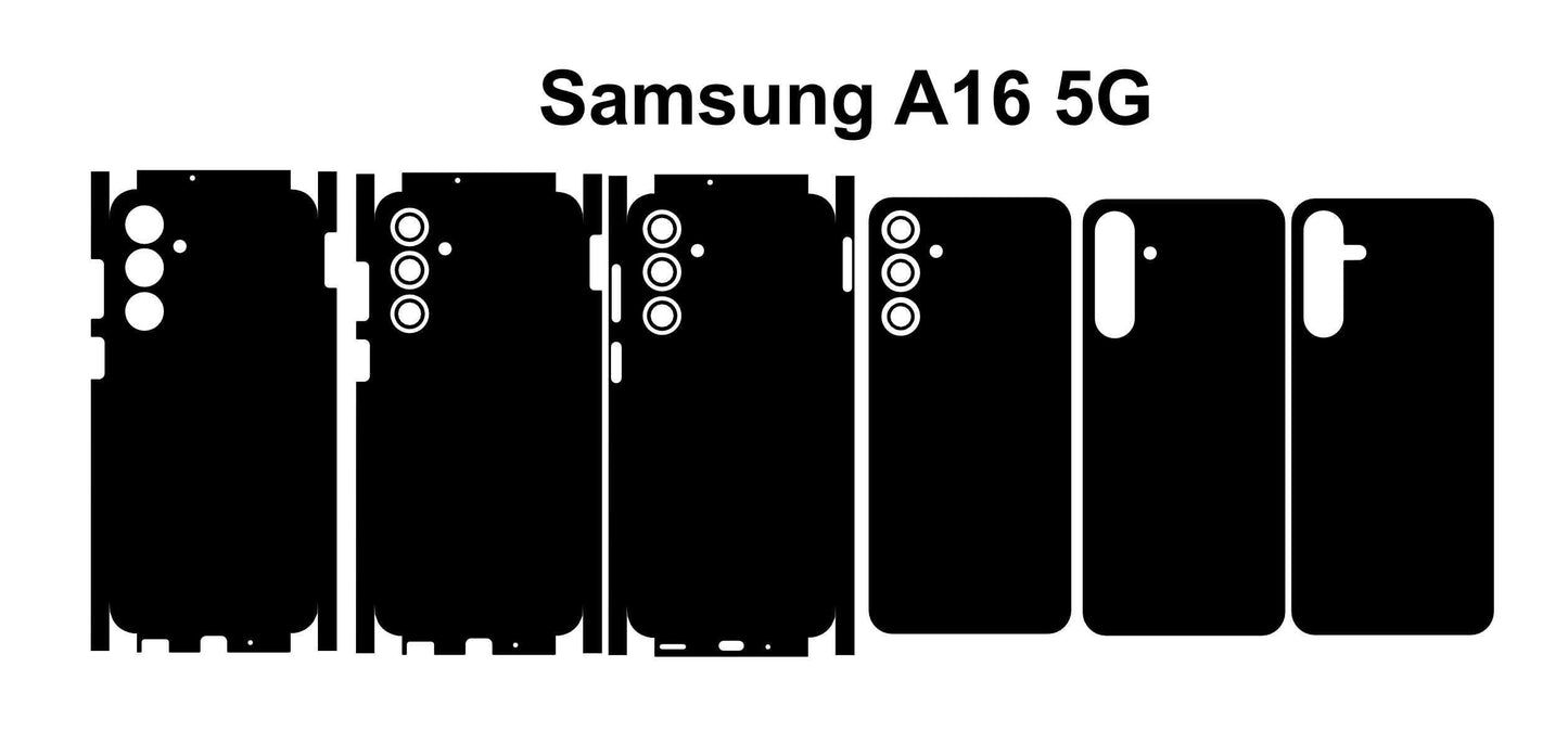 Samsung Galaxy A16 5G Skin Template: Phone Wrap Vector Cut Files