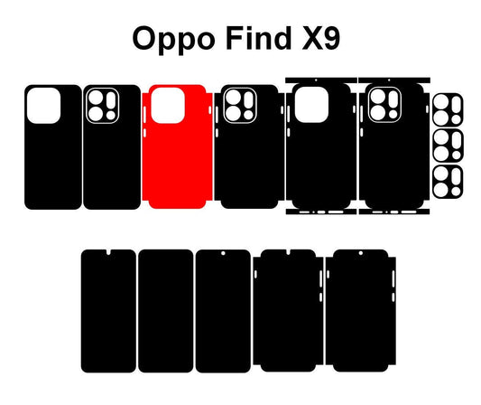 Oppo Find X9 & Reno 14 Pro Skin Vector Template Cut Files Svg Dxf Png