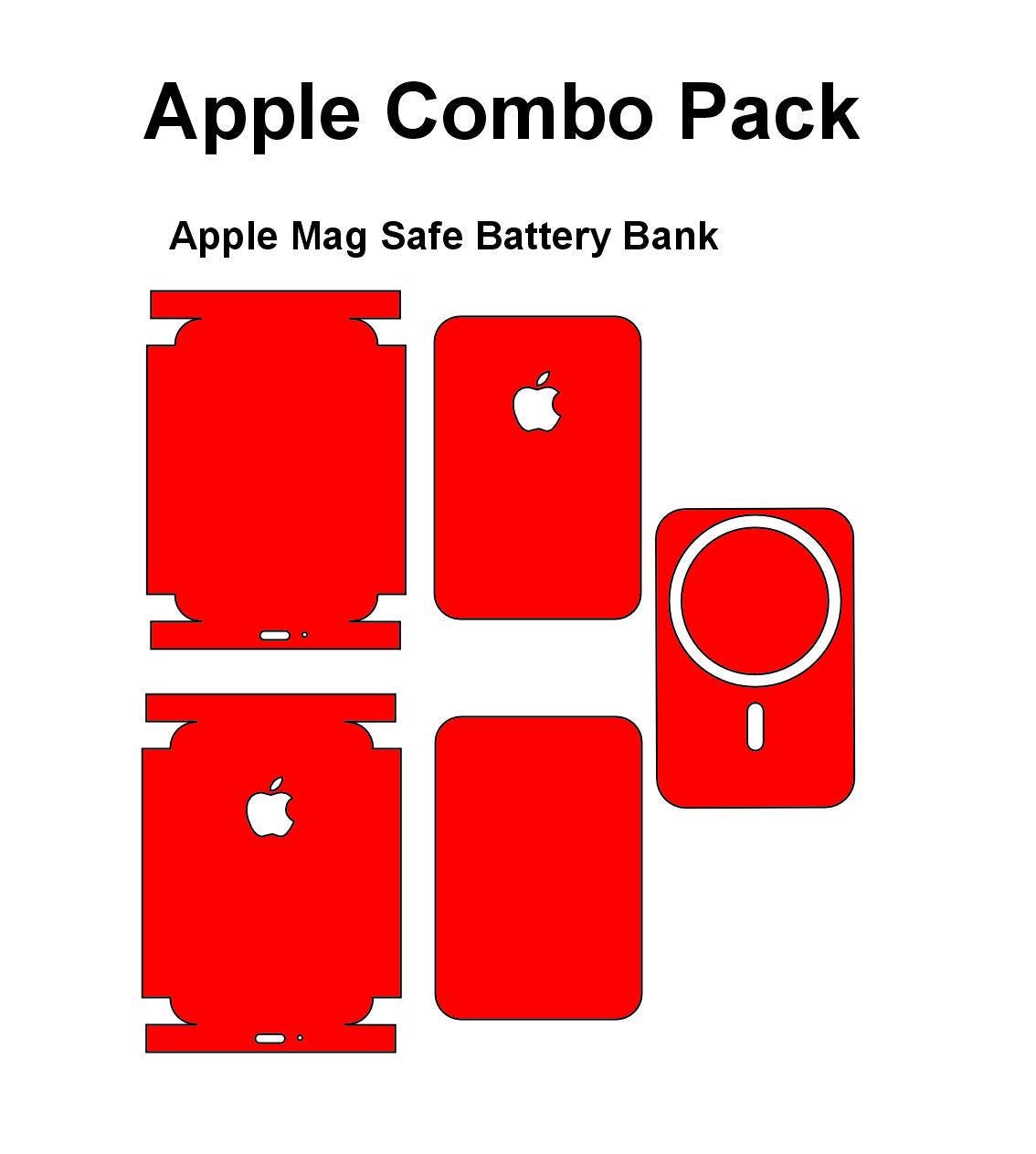 MagSafe Battery Pack Skin Cut Files: Wireless Charger & AirTag Decals (Digital Download)