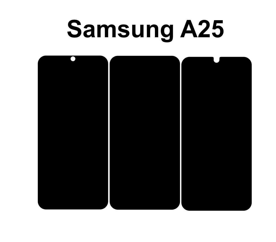 Samsung Galaxy A25 5G Skin Template: Phone Wrap Vector Cut Files