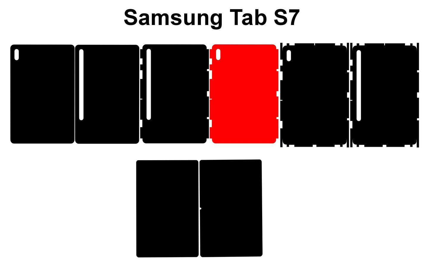 Galaxy Tab S8 & S7 Skin Template: Vinyl Wrap Cut File (Digital Download