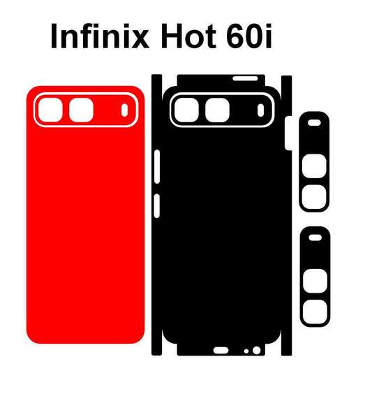 Infinix Hot 60i & 60 5g Skin Vector Template Cut Files Svg