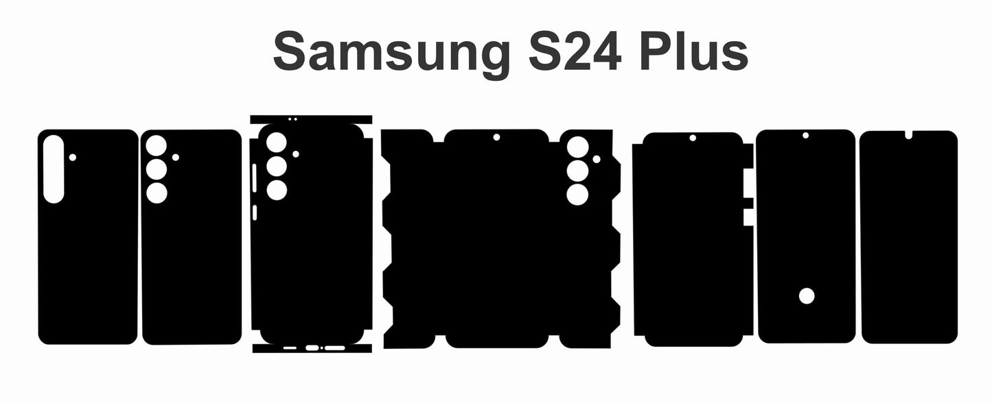 Samsung Galaxy S24 Plus Skin Template: Vector Files, Die Cut Layout