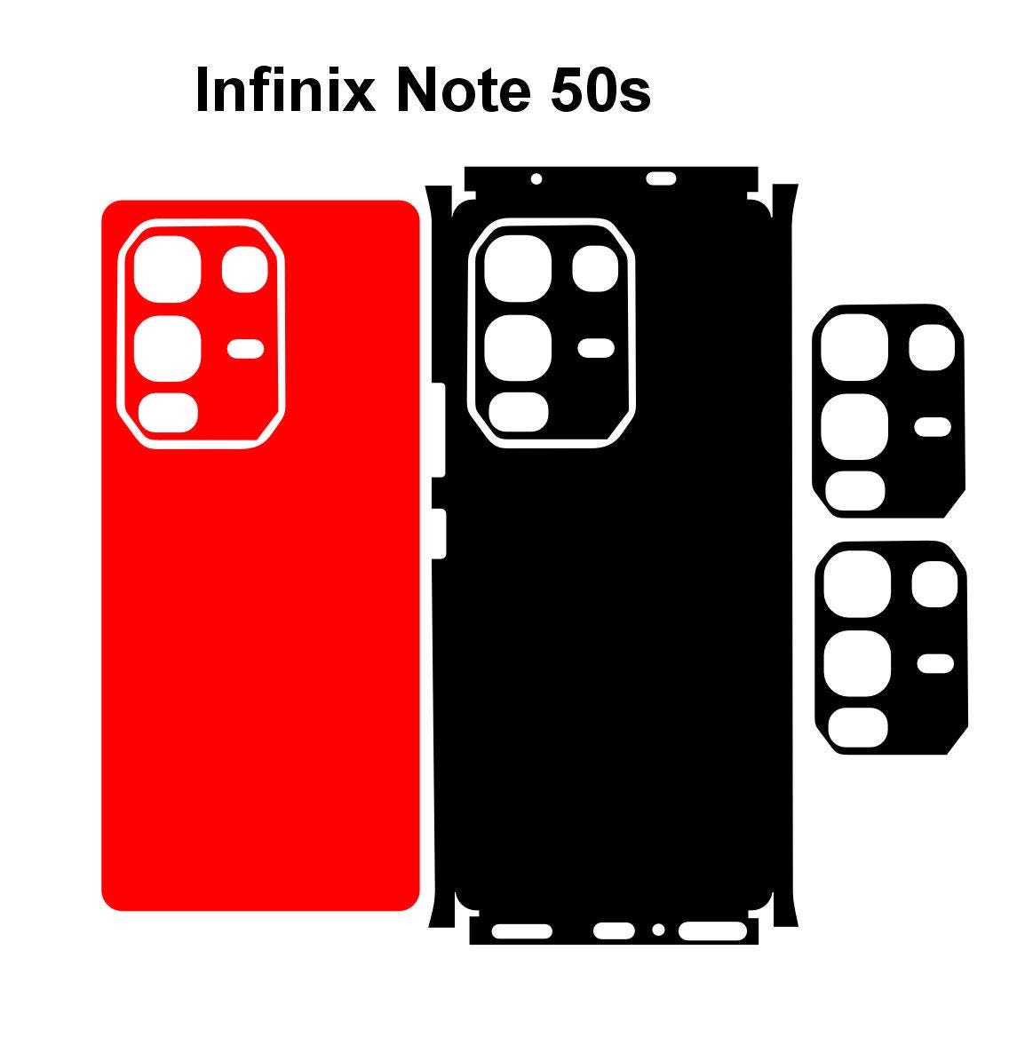 Infinix Note 50s & 50 Pro Plus 5g Skin Vector Template Cut Files Svg Dxf