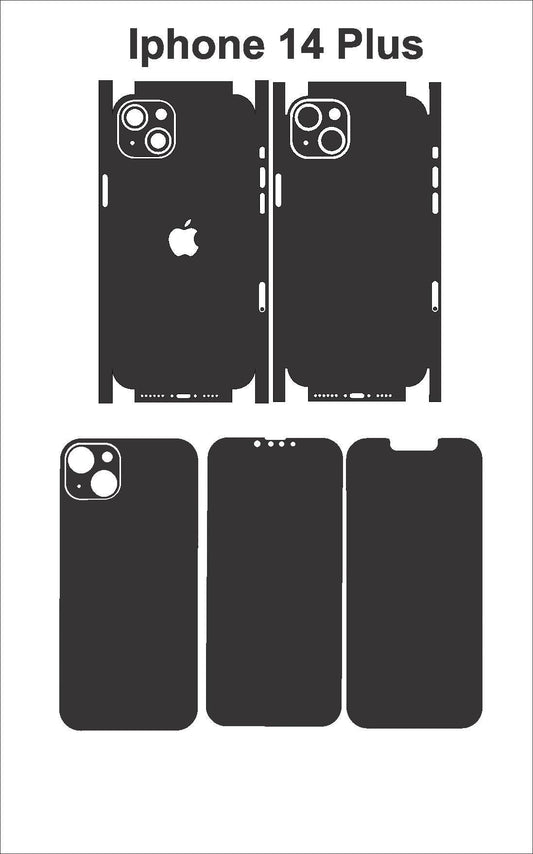 iPhone 14 Plus Skin Vector Files: Customizable Phone Decal (Digital Download)